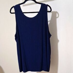 Chico's Travelers Navy Tank Top Chico's Size 4